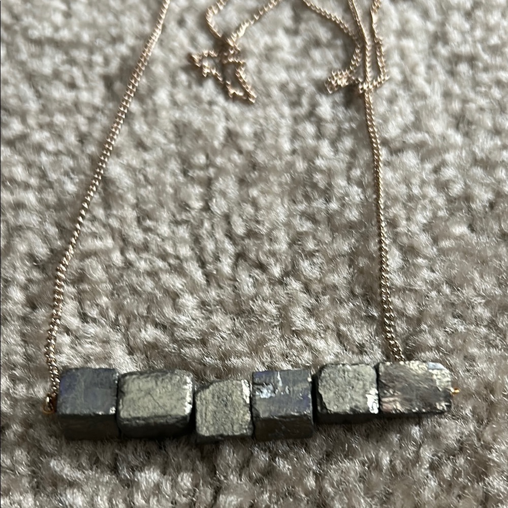 BCBGeneration Gold Necklace and Earring Set - Picture 3 of 5